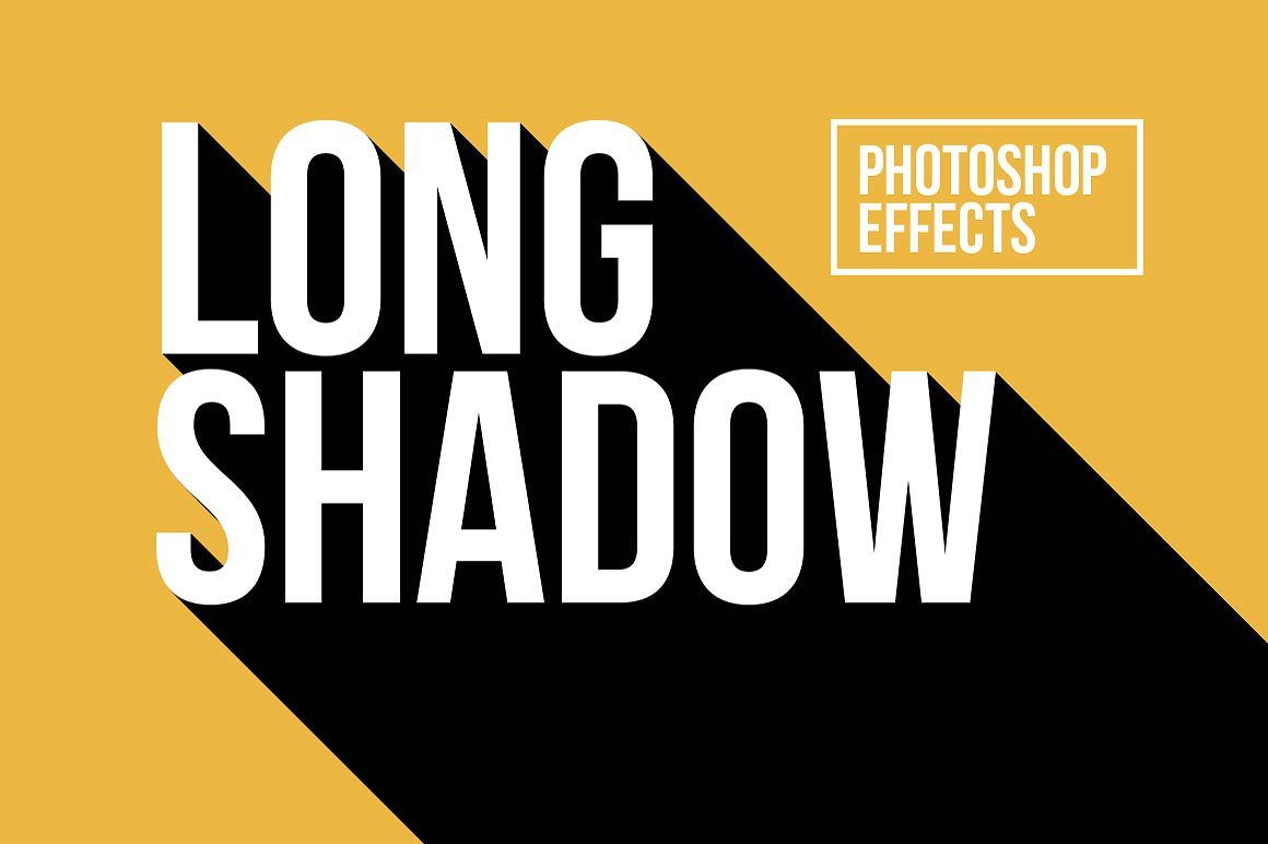 Длинные тени - эффект для фотошоп