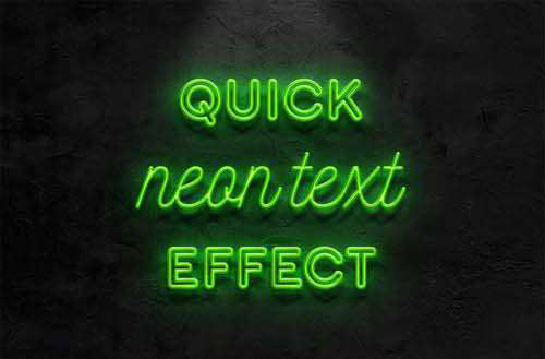 Неоновый эффект для текста