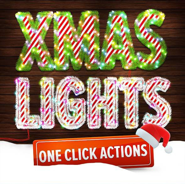 Christmas Lights - Photoshop Action