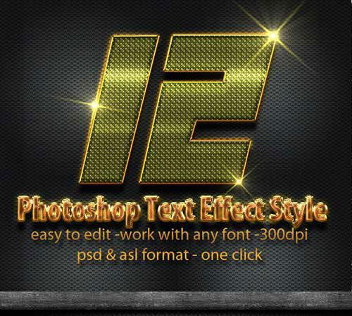12 Photoshop Text Effect Styles