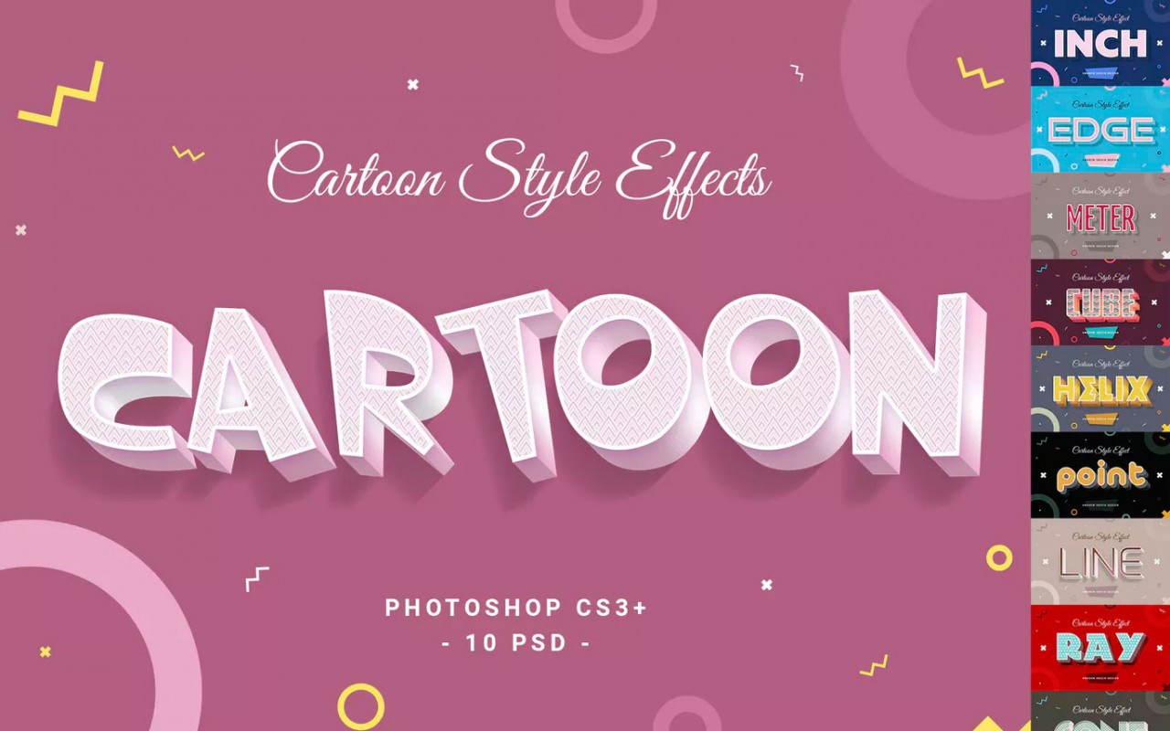 Styled темы. Cartoon Style в фотошопе. Эффект cartoon. Cartoon text. Text Style PSD.