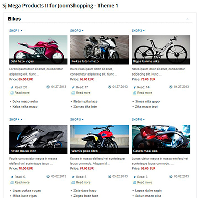 SJ Mega Products II for JoomShopping