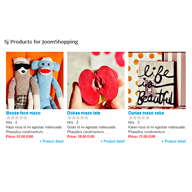 SJ Products for JoomShopping
