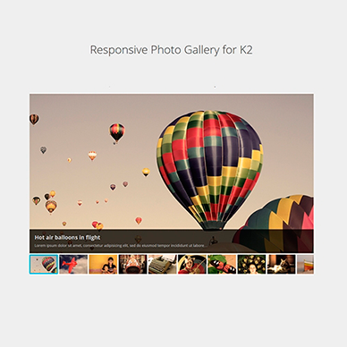 Responsive Photo Gallery for K2