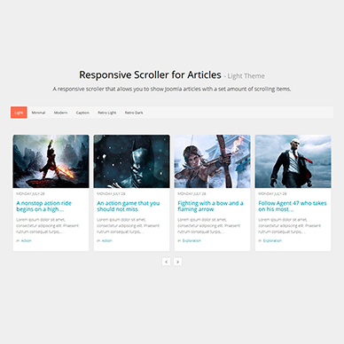 Responsive Scroller for Articles
