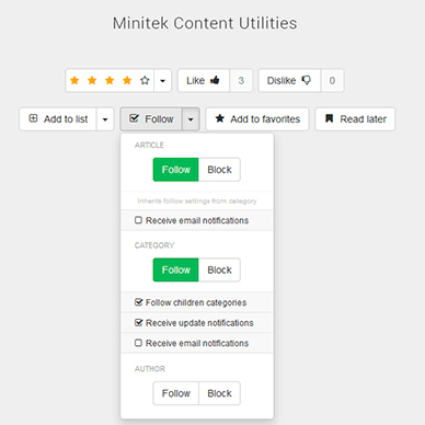 Minitek Content Utilities