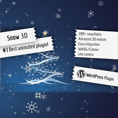 Snow 3D – Christmas Plugin