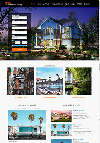 OS RealEstate Booking Website Template