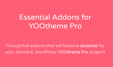Essential Addons for YOOtheme Pro Joomla