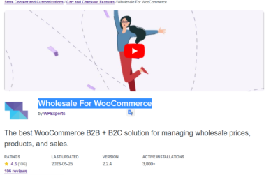 Wholesale For WooCommerce 