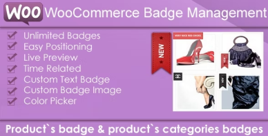 WooCommerce Products Badge Management 
