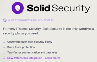 iThemes SolidSecurity Pro