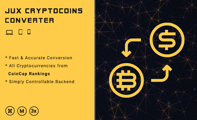 JUX Cryptocoins Converter