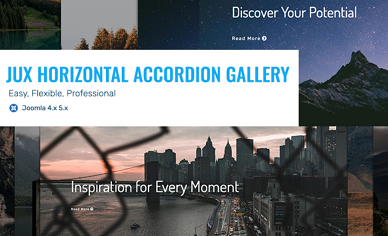 JUX Horizontal Accordion Gallery