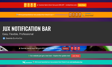 JUX Notification Bar