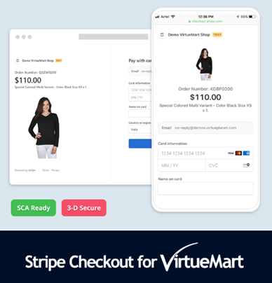 Stripe Checkout for VirtueMart