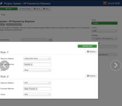 VP Payment by Shipment